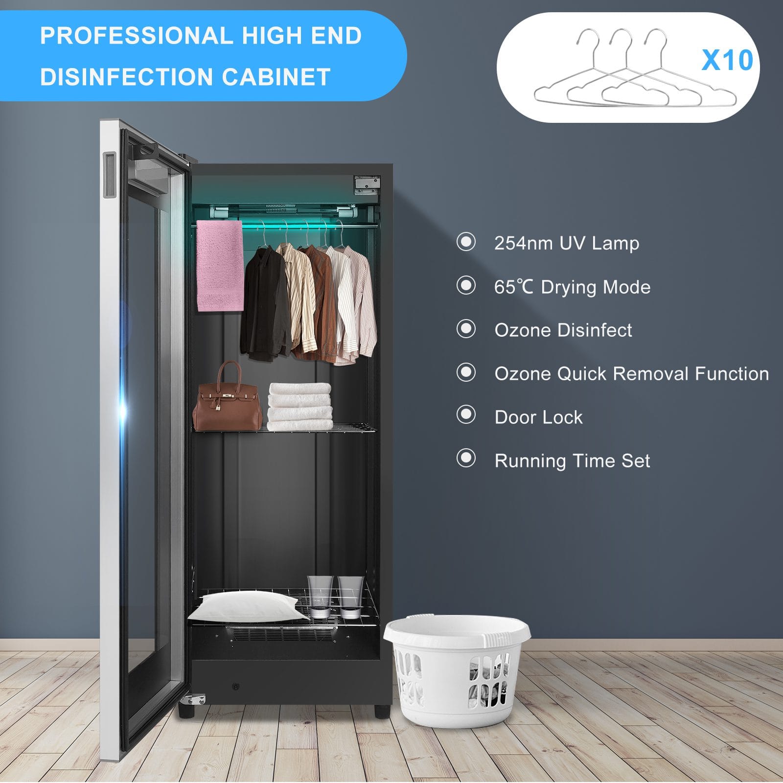 Legia Smart ZTP268K 268L UV ozone disinfection cabinet — view 3