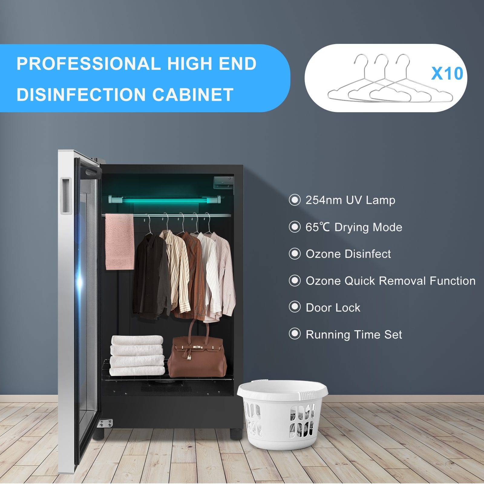 Legia Smart ZTP80-K8 multi-purpose UV ozone disinfection cabinet — view 2